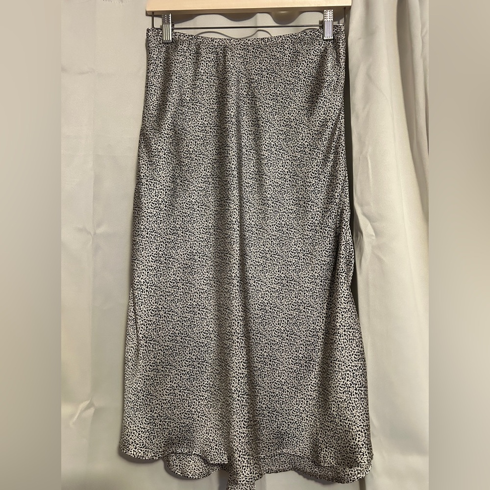 Sienna Sky Black and White Speckled Midi Skirt